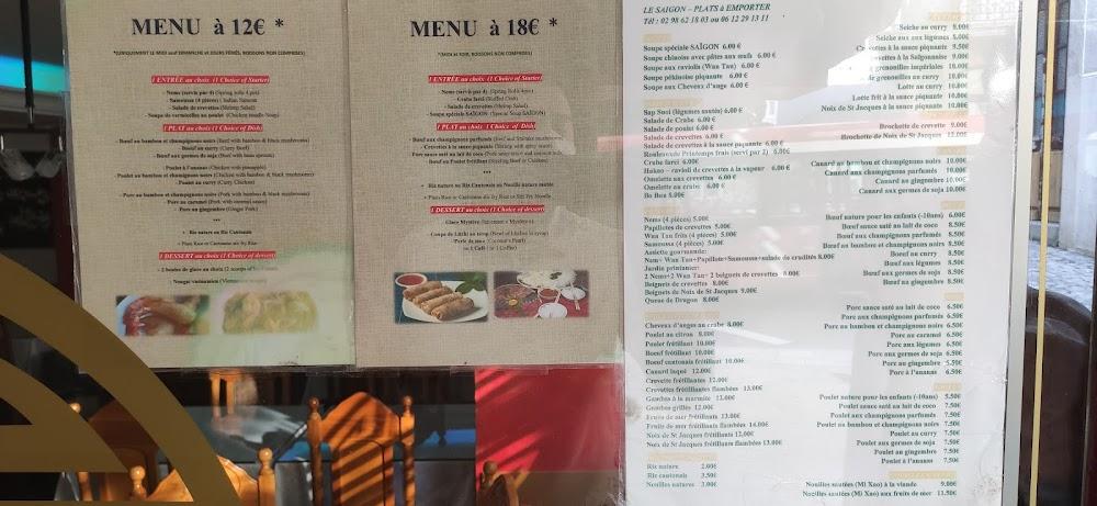 Saigon - Menu Image 1