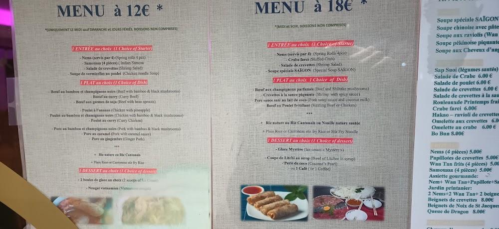 Saigon - Menu Image 3